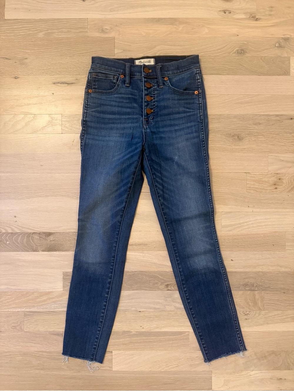Madewell 10” High Rise Skinny Crop Button-Fly Jeans